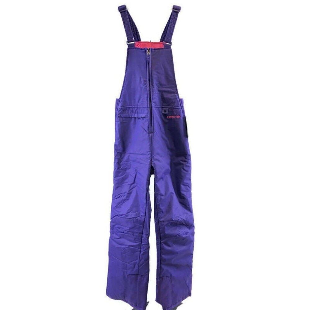 Youth Girls Arctix Purple Insulated Snow Bibs Size Large Ski Outerwear NEW